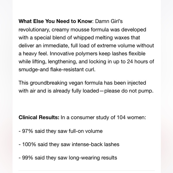 NEW FULL SIZE TOO FACED DAMN GIRL MASCARA 13 ml - Picture 7 of 10